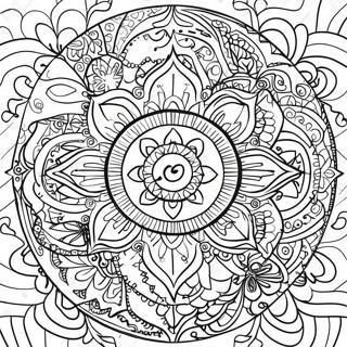 Trippy Chakra Mandala Ausmalbild 65583-51902