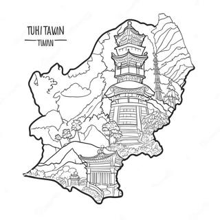 Taiwan Karte Ausmalbild 65933-52186