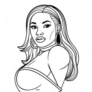 Megan Thee Stallion Ausmalbild 67464-53378