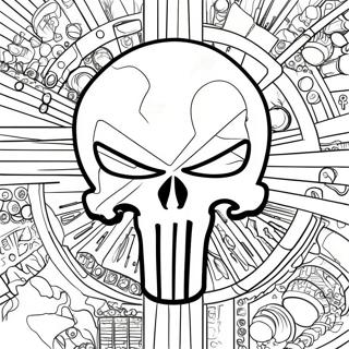 Punisher Logo Ausmalbild 67944-53764