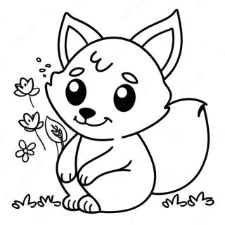 Kawaii Fuchs Ausmalbild 6840-5438