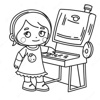 Kreative Rosie Revere Beim Bau Eines Roboters Ausmalbild 71155-56331