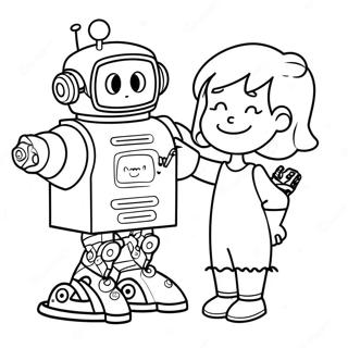 Kreative Rosie Revere Beim Bau Eines Roboters Ausmalbild 71155-56332