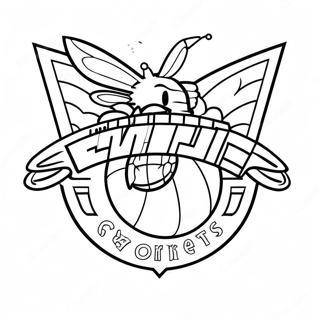 Ausmalbild Des Charlotte Hornets Logos 71664-56730