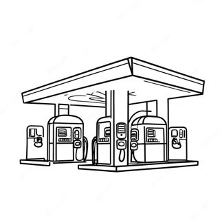 Tankstelle Ausmalbild 71804-56847