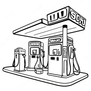 Tankstelle Ausmalbild 71804-56848