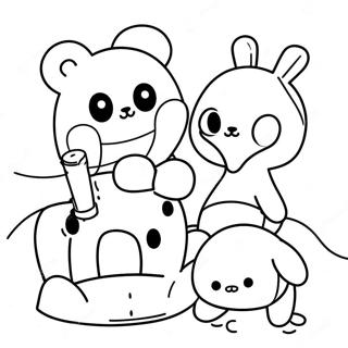 Rilakkuma Cinnamoroll Ausmalbilder