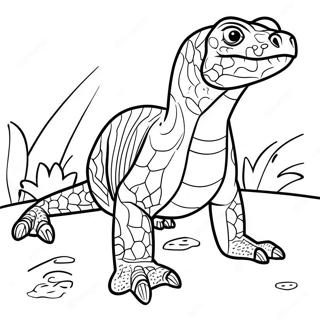 Komodowaran Ausmalbilder