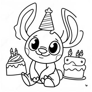 Stitch Geburtstag Ausmalbilder